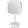 Косметическое зеркало Java S-M331W с подсветкой, поворотное, белое