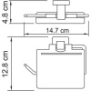 Держатель туалетной бумаги Wasserkraft Lippe K-6525