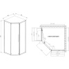 Душевой уголок Vincea Show VSP1-4SH100CL 100x100, профиль хром