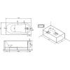 Акриловая ванна AM.PM X-Joy W88A 170x70 см, с каркасом