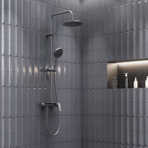 Душевая стойка Damixa Jupiter 977780300 черная матовая