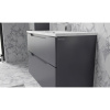 Тумба с раковиной Raval Wector 90, подвесная, антрацит