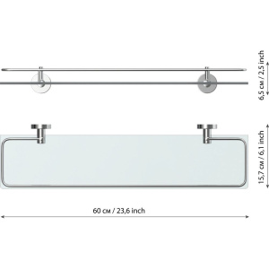 Купить Полка Fora Long L034*60M 60 см в Москве с доставкой Полка Fora Long L034*60M 60 см