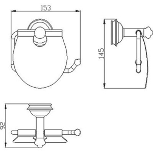 Держатель туалетной бумаги Sapho Astor 1325-17
