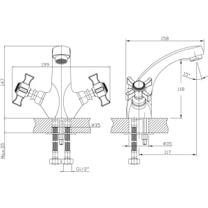 Смеситель для раковины Haiba HB24