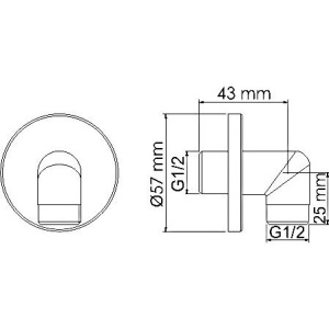 Шланговое подключение Wasserkraft A134