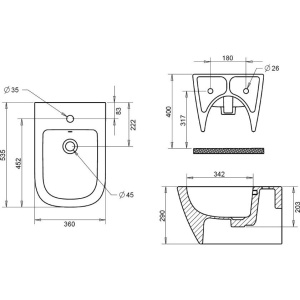 Биде подвесное STWORKI Карлстад 5611