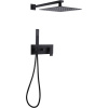 Душевой комплект Abber Daheim AF8218B С ВНУТРЕННЕЙ ЧАСТЬЮ, черный матовый