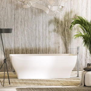 Акриловая ванна Sancos Neo FB09 170x80 см, отдельностоящая, с каркасом, со сливом-переливом