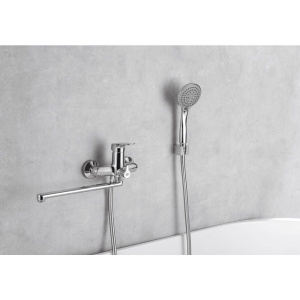 Смеситель для ванны с душем Акватек Вега AQ1042CR хром