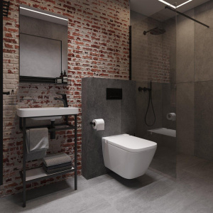 Купить Консоль с раковиной STWORKI Эстфолл, 55, черный муар 11054-KL в Москве с доставкой Консоль с раковиной STWORKI Эстфолл, 55, черный муар 11054-KL