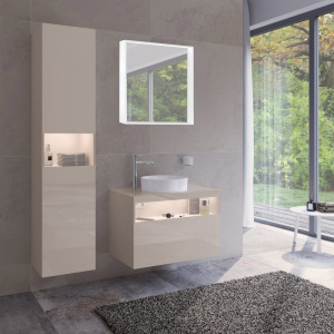 Купить Шкаф-пенал Keuco Stageline 32831 L, кашемир, с подсветкой в Москве с доставкой Шкаф-пенал Keuco Stageline 32831 L, кашемир, с подсветкой