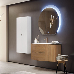 Купить Тумба с раковиной Cezares Eden 120 rovere tabacco, раковина 50178 в Москве с доставкой Тумба с раковиной Cezares Eden 120 rovere tabacco, раковина 50178