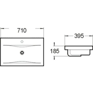Раковина SantiLine SL-2101 70