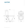 Унитаз-компакт напольный с бачком и сиденьем Santek Римини 1.WH50.1.523