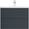Мебель для ванной AM.PM Gem 75 графит матовый, подвесная