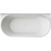 Акриловая ванна Vincea VBT-621 170x80 см, овальная, со сливом-переливом, с донным клапаном