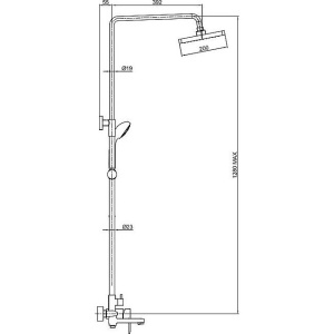 Купить Душевая стойка Bravat Opal F6125183CP-A1-RUS в Москве с доставкой Душевая стойка Bravat Opal F6125183CP-A1-RUS