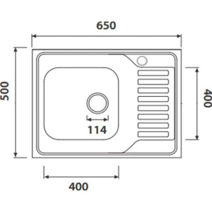 Мойка кухонная Kaiser KSS-6550 L