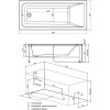Акриловая ванна Aquanet Bright 216660 175x75 см, с каркасом