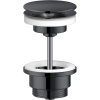 Слив для раковины Nobili AV00110/11FLP 1 1/4'', черный глянцевый