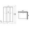 Душевая кабина Niagara Classic NG-43285-14Q, 120х80 см