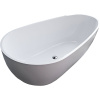 Ванна из искусственного камня Marmo Bagno Венеция 170x85 см, отдельностоящая, овальная, белый глянец