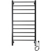 Полотенцесушитель электрический Domoterm Куба DMT П10 50x100, черный, R