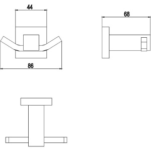 Крючок Timo Selene 10012/00 chrome
