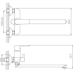 Универсальный смеситель Haiba HB804