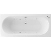 Акриловая ванна Excellent Oceana Slim WAEX.OCE17S.SOFT 170x75 см, с гидромассажем, с каркасом, со сливом-переливом