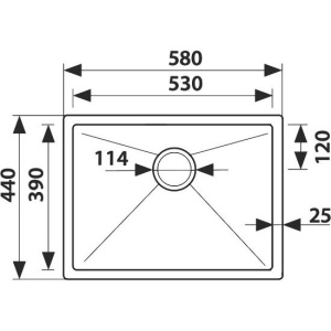Купить Мойка кухонная Kaiser KSM-5844 в Москве с доставкой Мойка кухонная Kaiser KSM-5844
