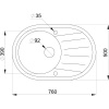Комплект Мойка кухонная Granula Standart 7601, черный + Смеситель ST-4031 ST-4031 черный
