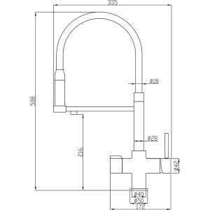 Купить Смеситель для кухни Steel Hammer SH 2003 BLACK черный, с гибким изливом в Москве с доставкой Смеситель для кухни Steel Hammer SH 2003 BLACK черный, с гибким изливом