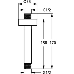 Кронштейн для верхнего душа Ideal Standard IdealRain B9446AA