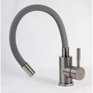 Смеситель для кухни ESKO Snake K44 G хром, серый с гибким изливом