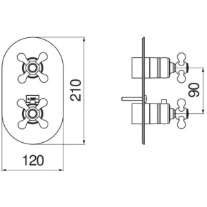 Смеситель для душа Nobili Grazia GRC5102BR Ancient bronze