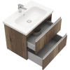 Тумба с раковиной Laparet Electra 70 подвесная, дуб рока