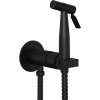 Гигиенический душ Paini Castello Round CAYO442R со смесителем, С ВНУТРЕННЕЙ ЧАСТЬЮ, черный