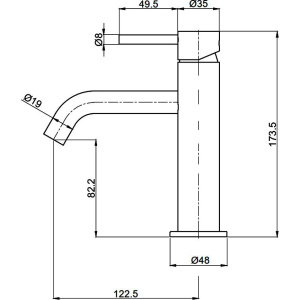Смеситель для раковины AQUAme Siena AQM6210CR хром