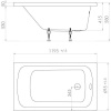 Акриловая ванна Triton Стандарт 120x70 см, с ножками
