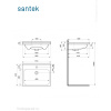 Раковина мебельная Santek Миранда 60 1.WH30.2.421 белая