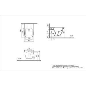 Унитаз подвесной VitrA Integra Square 7082B003-0075 безободковый