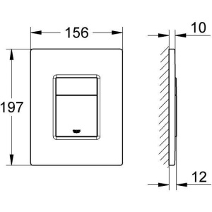 Купить Кнопка смыва Grohe Skate Cosmopolitan 38732GL0 золото в Москве с доставкой Кнопка смыва Grohe Skate Cosmopolitan 38732GL0 золото