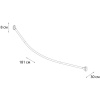 Карниз для ванны Fixsen FX-25144 дуговой