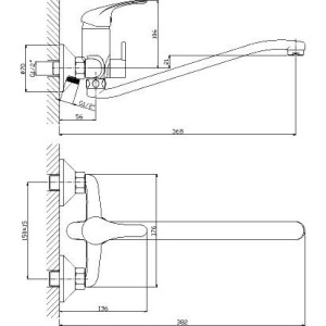 Универсальный смеситель Rossinka A A35-34