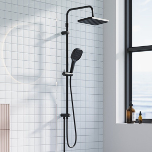 Душевая стойка Damixa Merkur 940000300 черная матовая