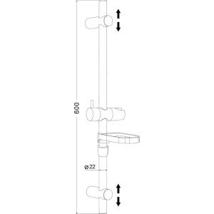 Душевая штанга Olive'S KD07