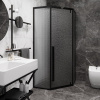 Душевой уголок Ceruttispa C3ABD 90x90, профиль черный