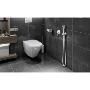 Гигиенический душ Timo Saona 2389/16SM со смесителем, С ВНУТРЕННЕЙ ЧАСТЬЮ, матовый белый